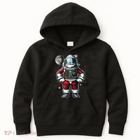 Santa in Space Festive Astronaut Christmas Gift Kids Hoodie thumb 0