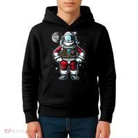 Santa in Space Festive Astronaut Christmas Gift Kids Hoodie thumb 4