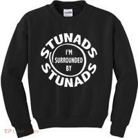 Stunads I’m Surrounded By Stunads Funny Italian Sayings Kids Sweatshirt thumb 0