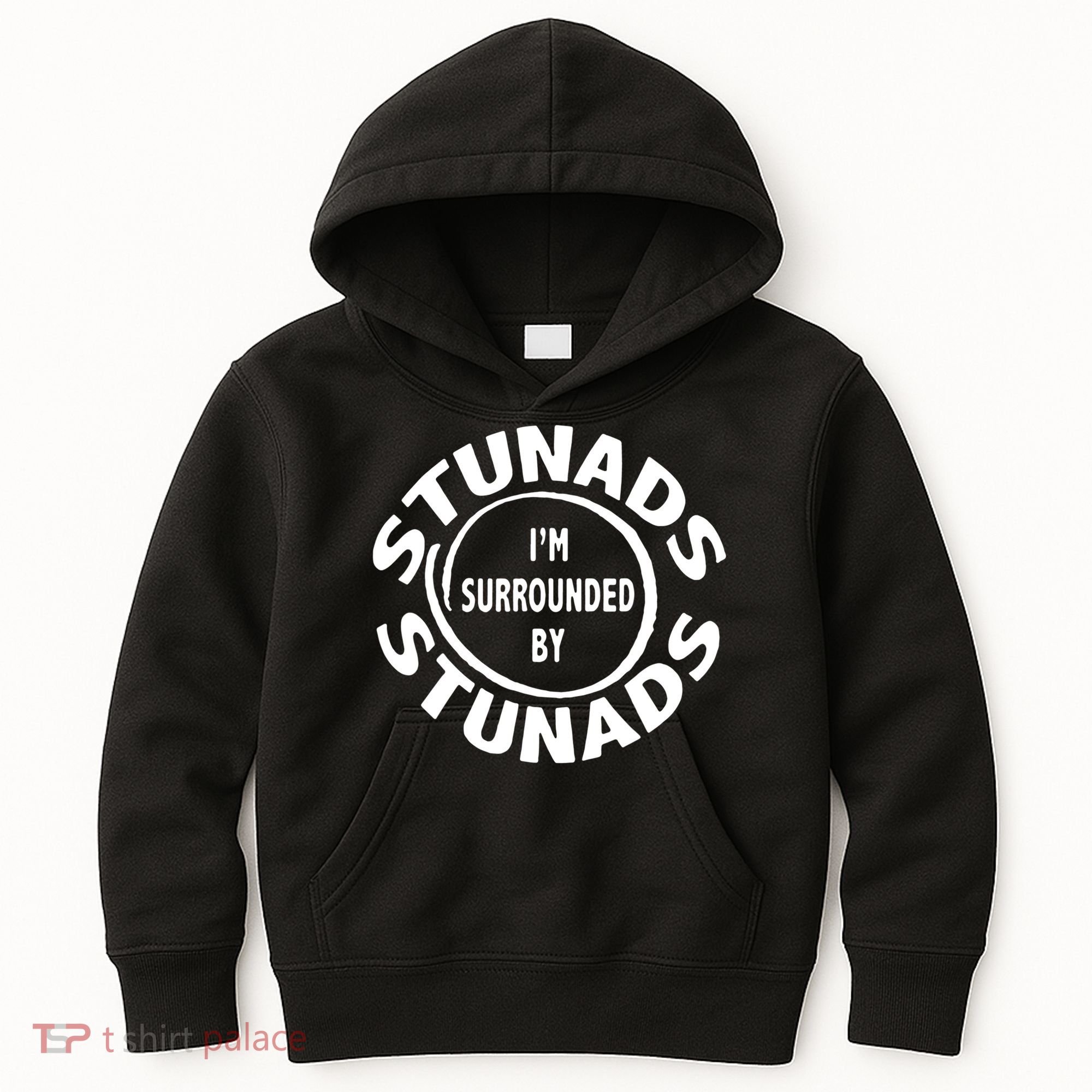 Stunads I’m Surrounded By Stunads Funny Italian Sayings Kids Hoodie