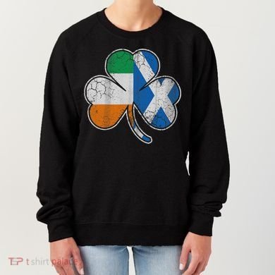 Scotch Irish Shamrock Scottish St Patricks Day Women's Sweatshirt
