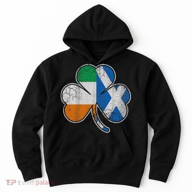 Scotch Irish Shamrock Scottish St Patricks Day Hoodie