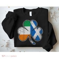 Scotch Irish Shamrock Scottish St Patricks Day Sweatshirt thumb 2