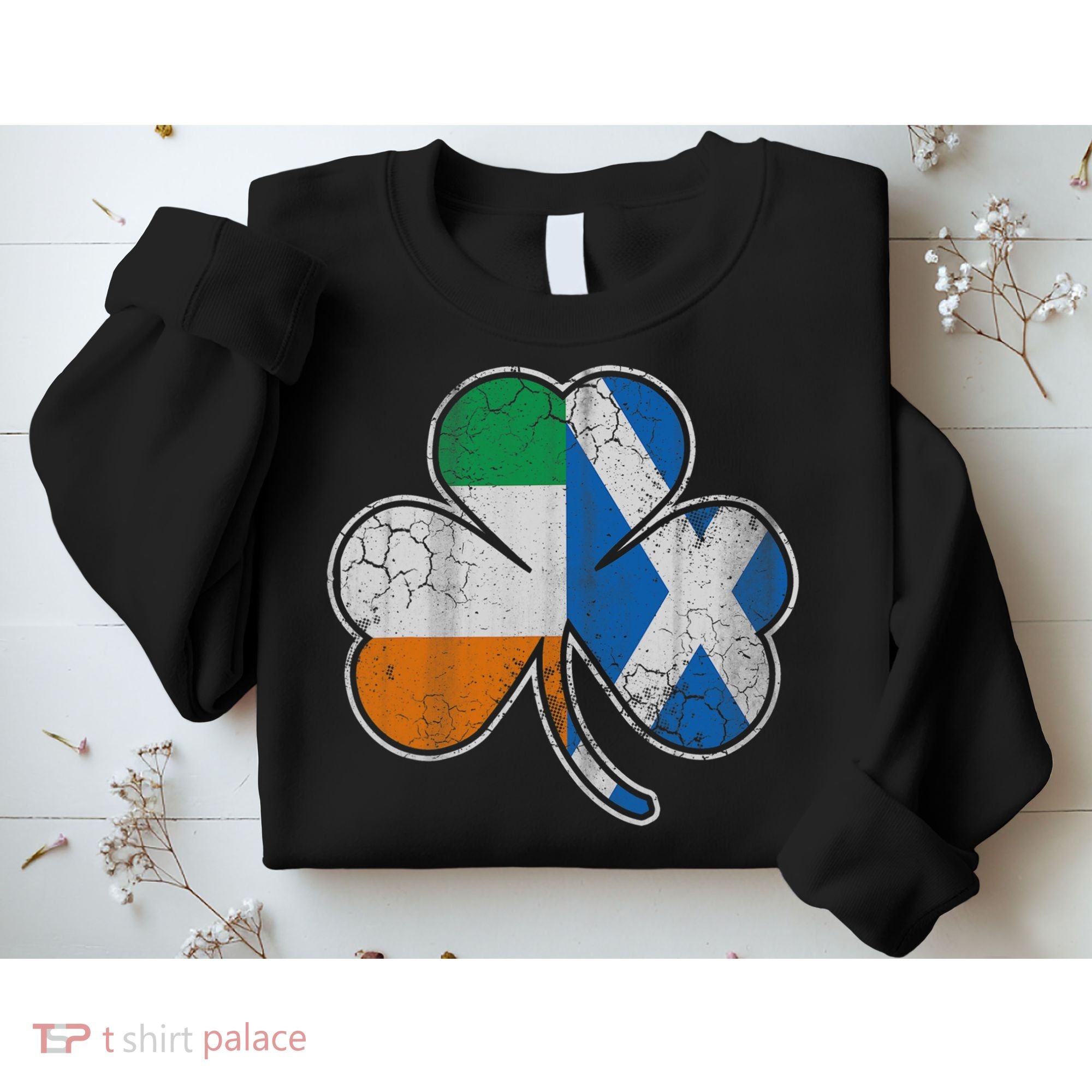 Scotch Irish Shamrock Scottish St Patricks Day Sweatshirt