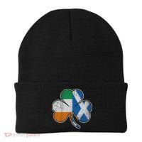 Scotch Irish Shamrock Scottish St Patricks Day Beanie thumb 0