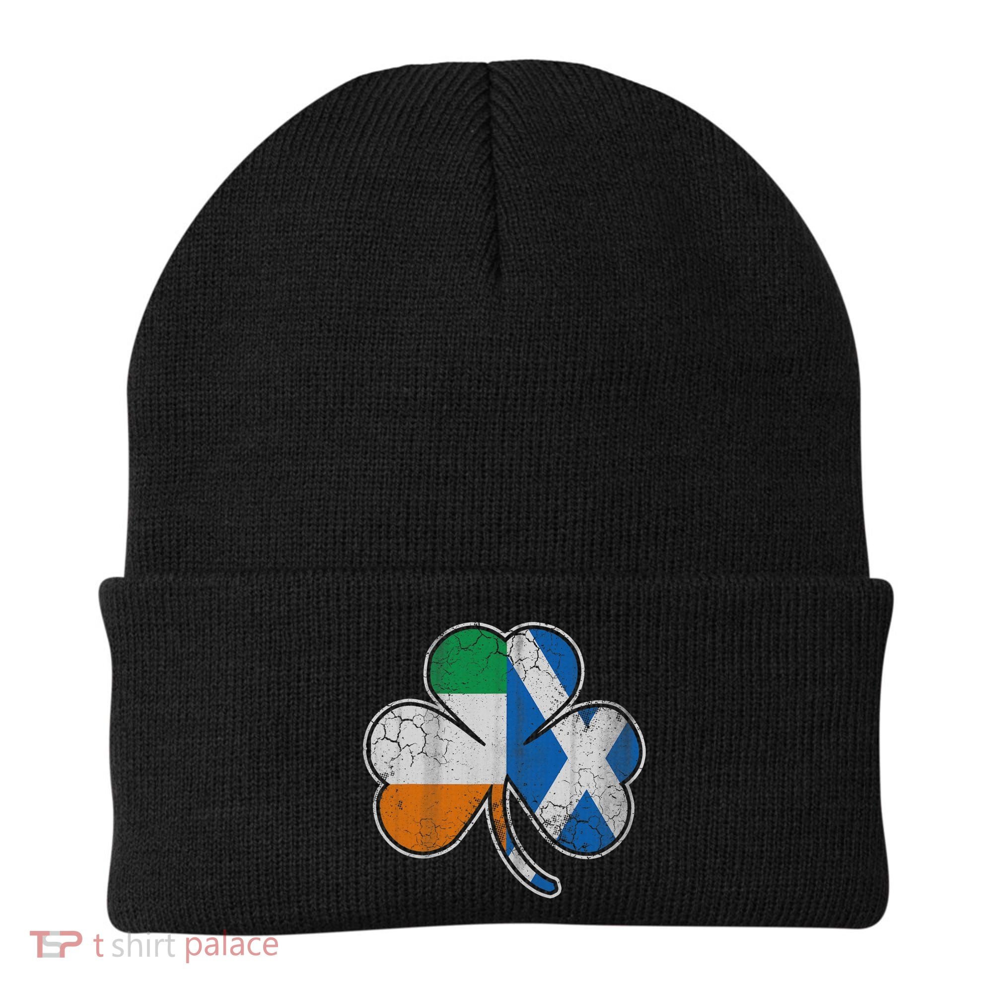 Scotch Irish Shamrock Scottish St Patricks Day Beanie