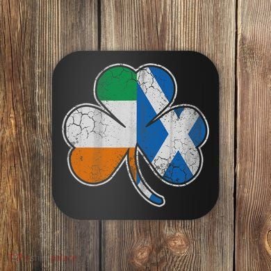Scotch Irish Shamrock Scottish St Patricks Day Coaster