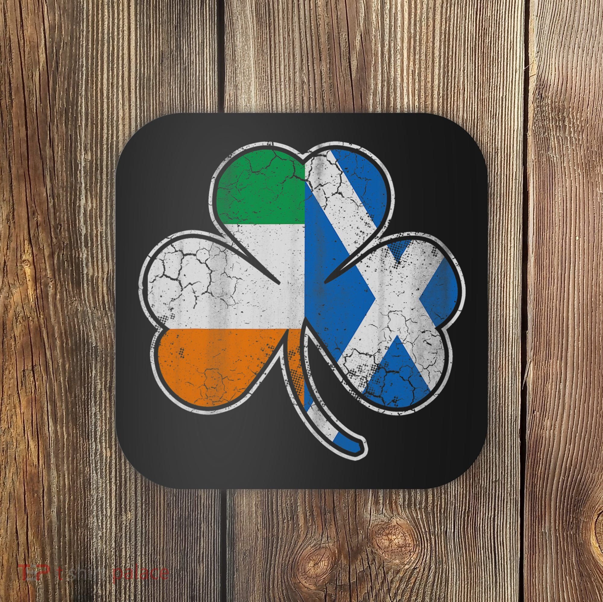 Scotch Irish Shamrock Scottish St Patricks Day Coaster