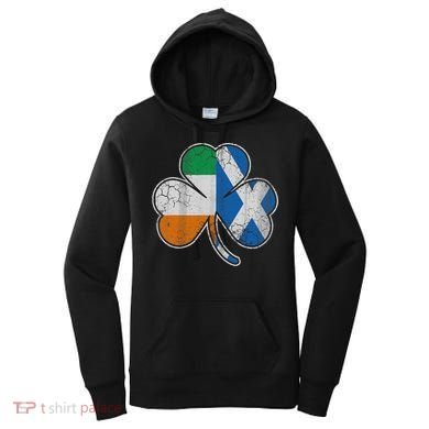 Scotch Irish Shamrock Scottish St Patricks Day Women's Hoodie