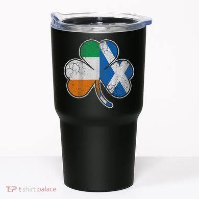 Scotch Irish Shamrock Scottish St Patricks Day Tumbler