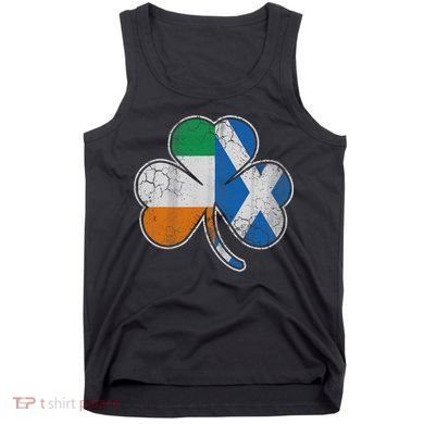 Scotch Irish Shamrock Scottish St Patricks Day Tank Top