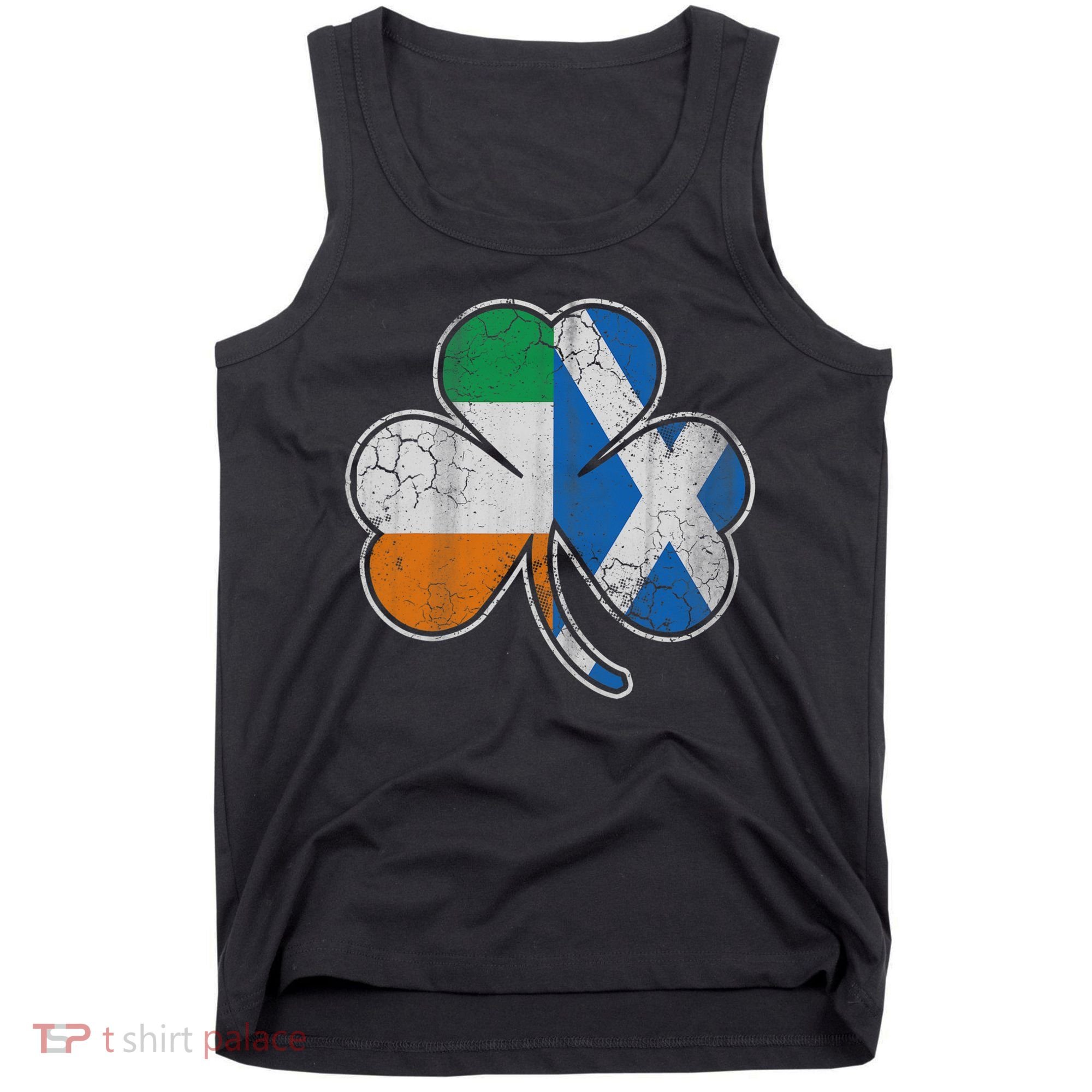 Scotch Irish Shamrock Scottish St Patricks Day Tank Top