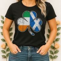 Scotch Irish Shamrock Scottish St Patricks Day Women's T-Shirt thumb 2