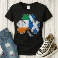 Scotch Irish Shamrock Scottish St Patricks Day Women's T-Shirt thumb 3