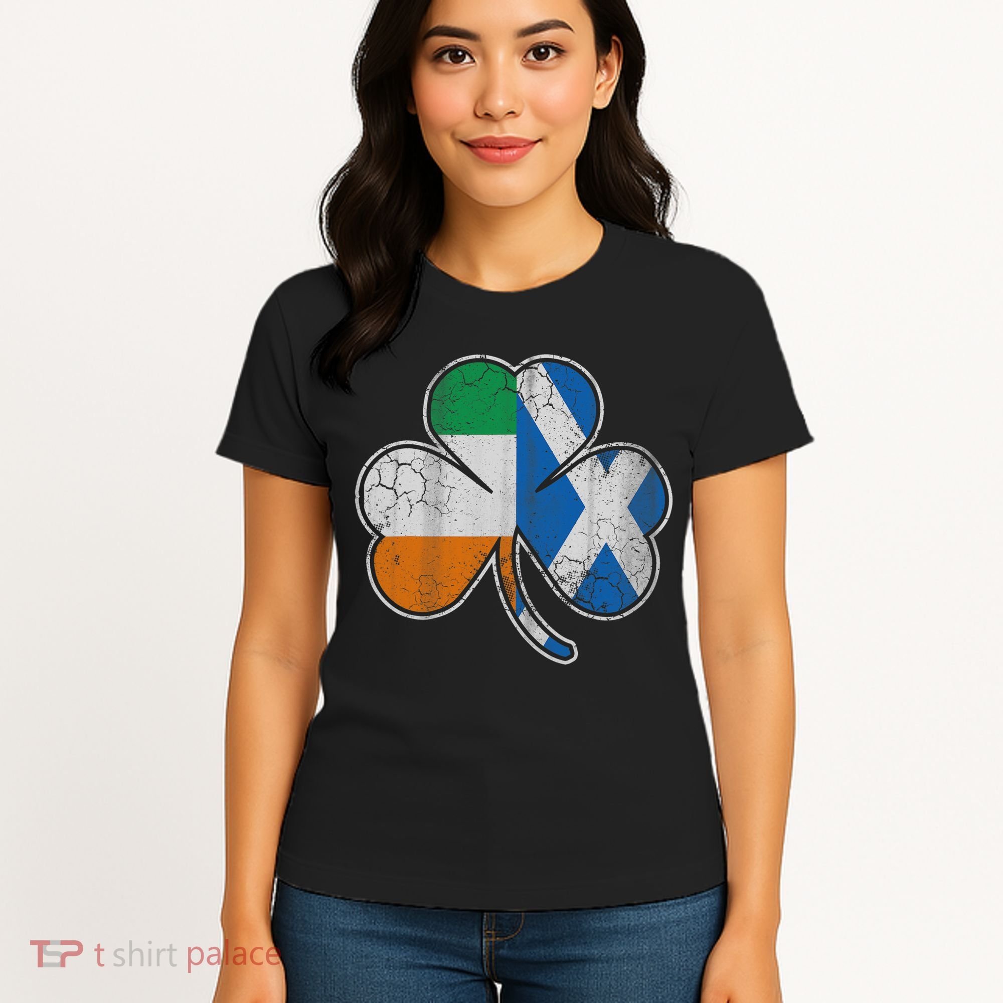 Scotch Irish Shamrock Scottish St Patricks Day Women's T-Shirt