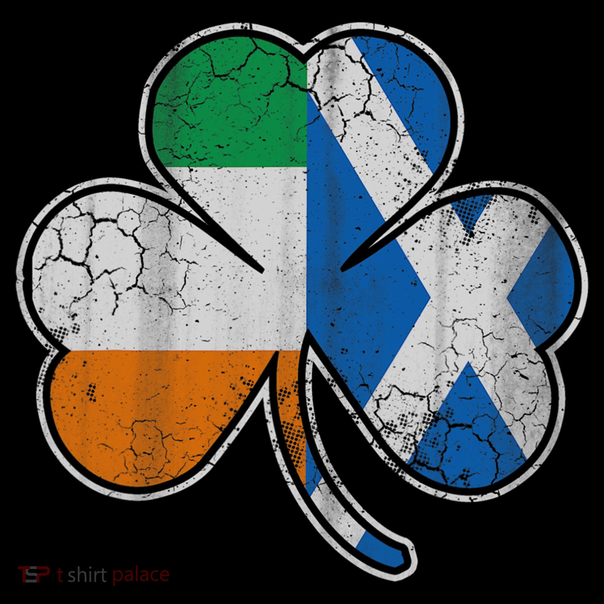 Scotch Irish Shamrock Scottish St Patricks Day Kids Sweatshirt