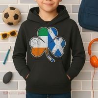 Scotch Irish Shamrock Scottish St Patricks Day Kids Hoodie thumb 2