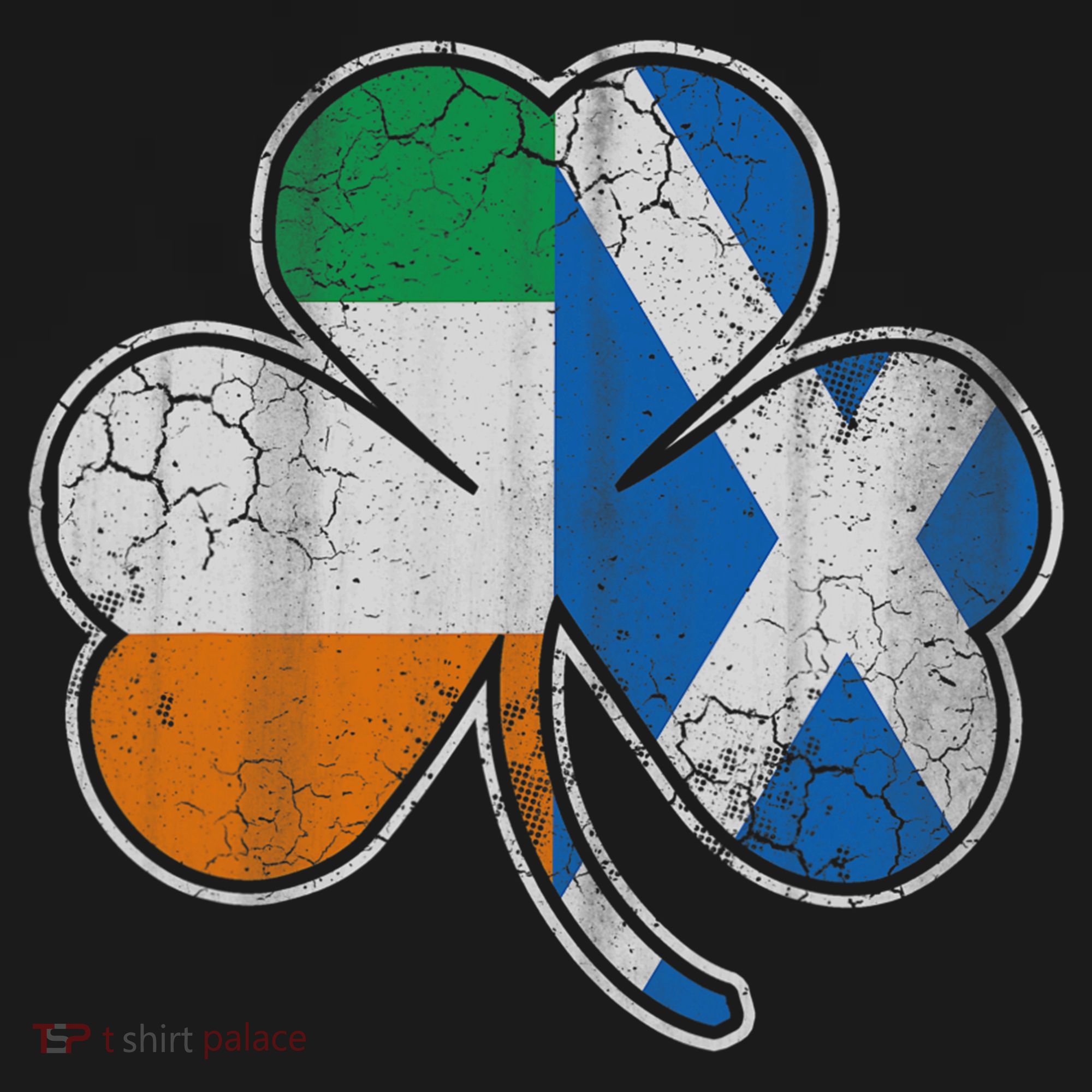 Scotch Irish Shamrock Scottish St Patricks Day Kids Long Sleeve Shirt