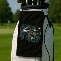 Starry Invasion Golf Towel thumb 2