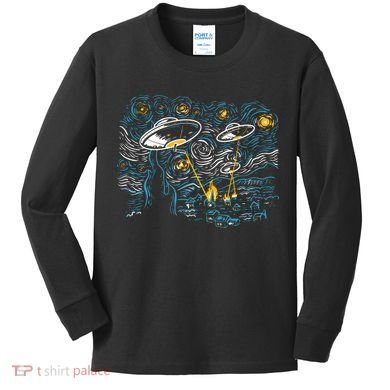 Starry Invasion Kids Long Sleeve Shirt