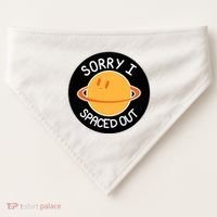 Sorry I Spaced Out Saturn USA-Made Doggie Bandana thumb 0
