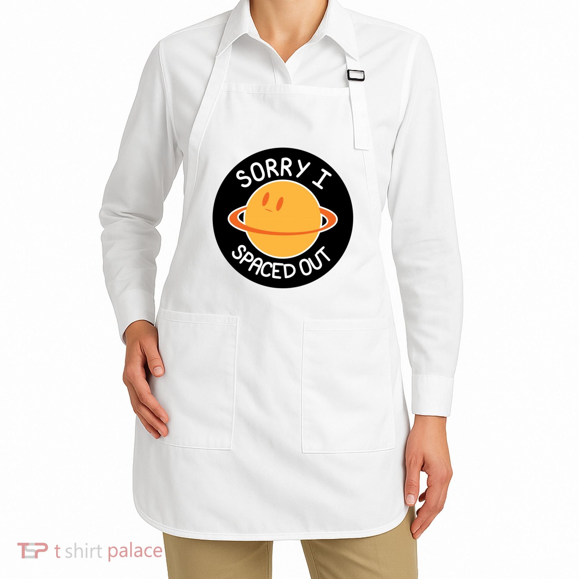 Sorry I Spaced Out Saturn Apron