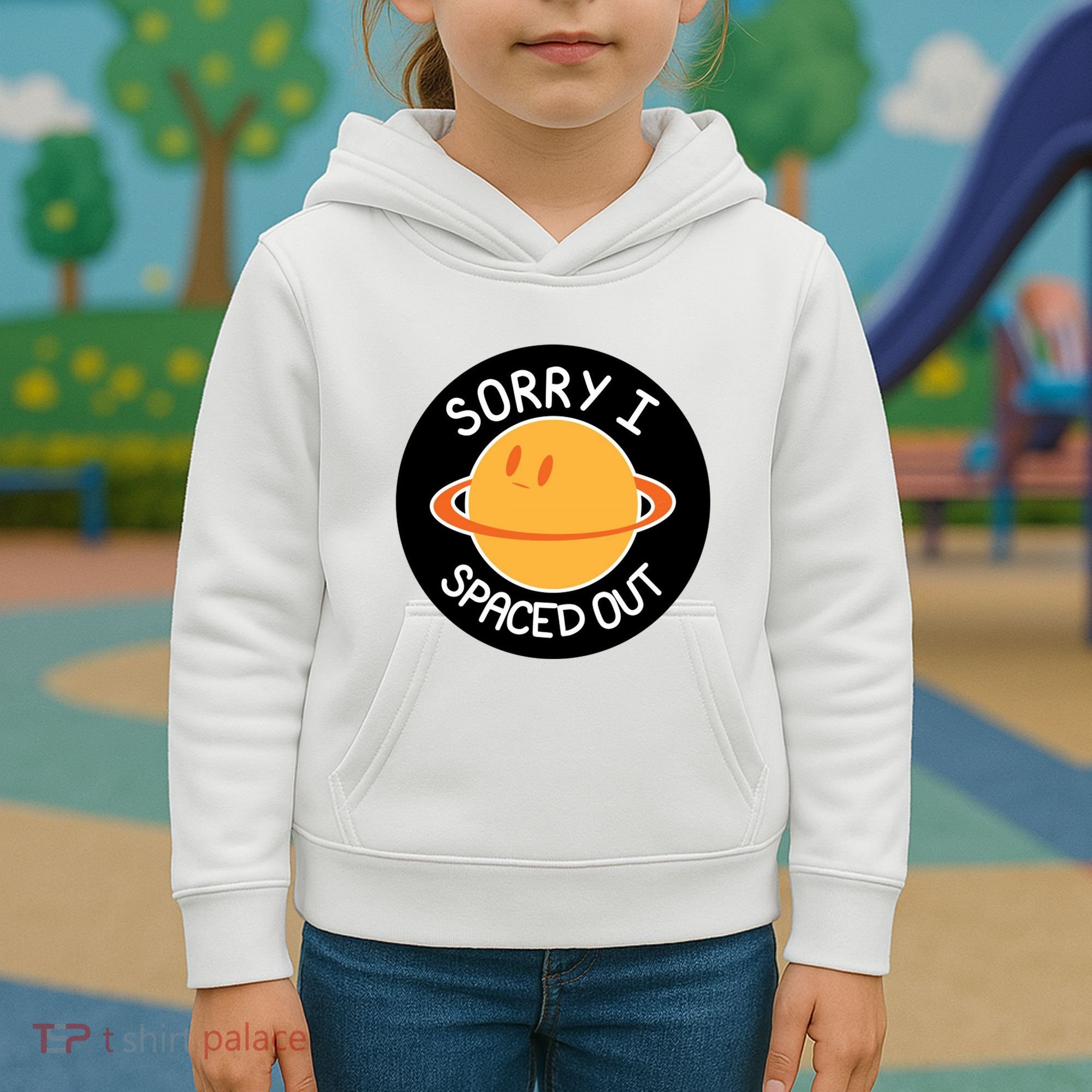 Sorry I Spaced Out Saturn Kids Hoodie