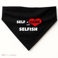Selfcare IsnT Selfish Body Wellness Tal Health Retro Gift USA-Made Doggie Bandana thumb 0