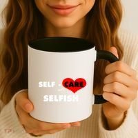 Selfcare IsnT Selfish Body Wellness Tal Health Retro Gift Coffee Mug thumb 3