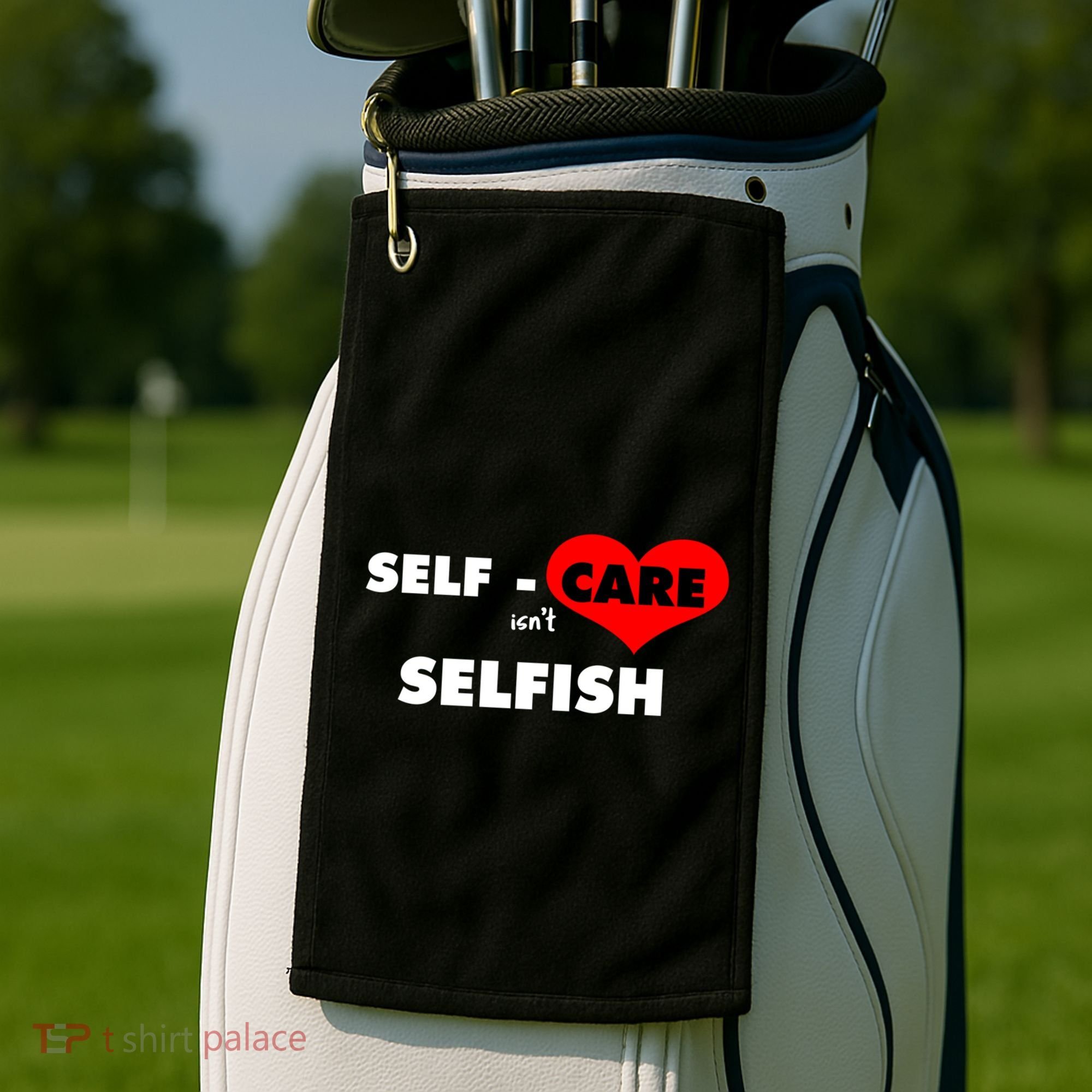 Selfcare IsnT Selfish Body Wellness Tal Health Retro Gift Golf Towel