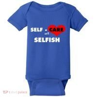 Selfcare IsnT Selfish Body Wellness Tal Health Retro Gift Baby Bodysuit thumb 0