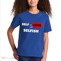 Selfcare IsnT Selfish Body Wellness Tal Health Retro Gift Kids T-Shirt thumb 2