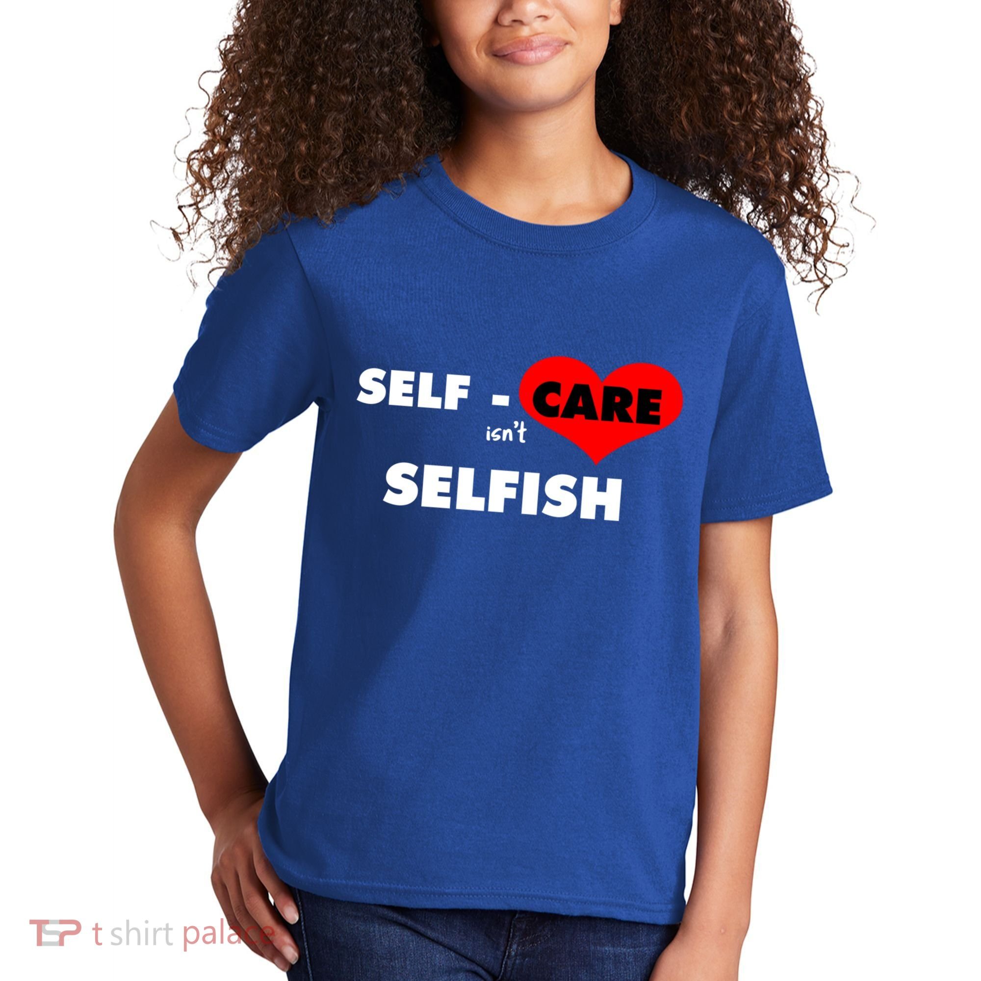 Selfcare IsnT Selfish Body Wellness Tal Health Retro Gift Kids T-Shirt