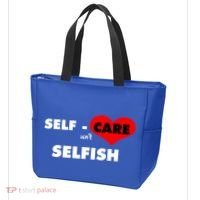 Selfcare IsnT Selfish Body Wellness Tal Health Retro Gift Tote Bag thumb 3