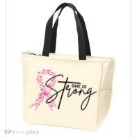 She Is Strong Breast Cancer Awareness Tote Bag thumb 3