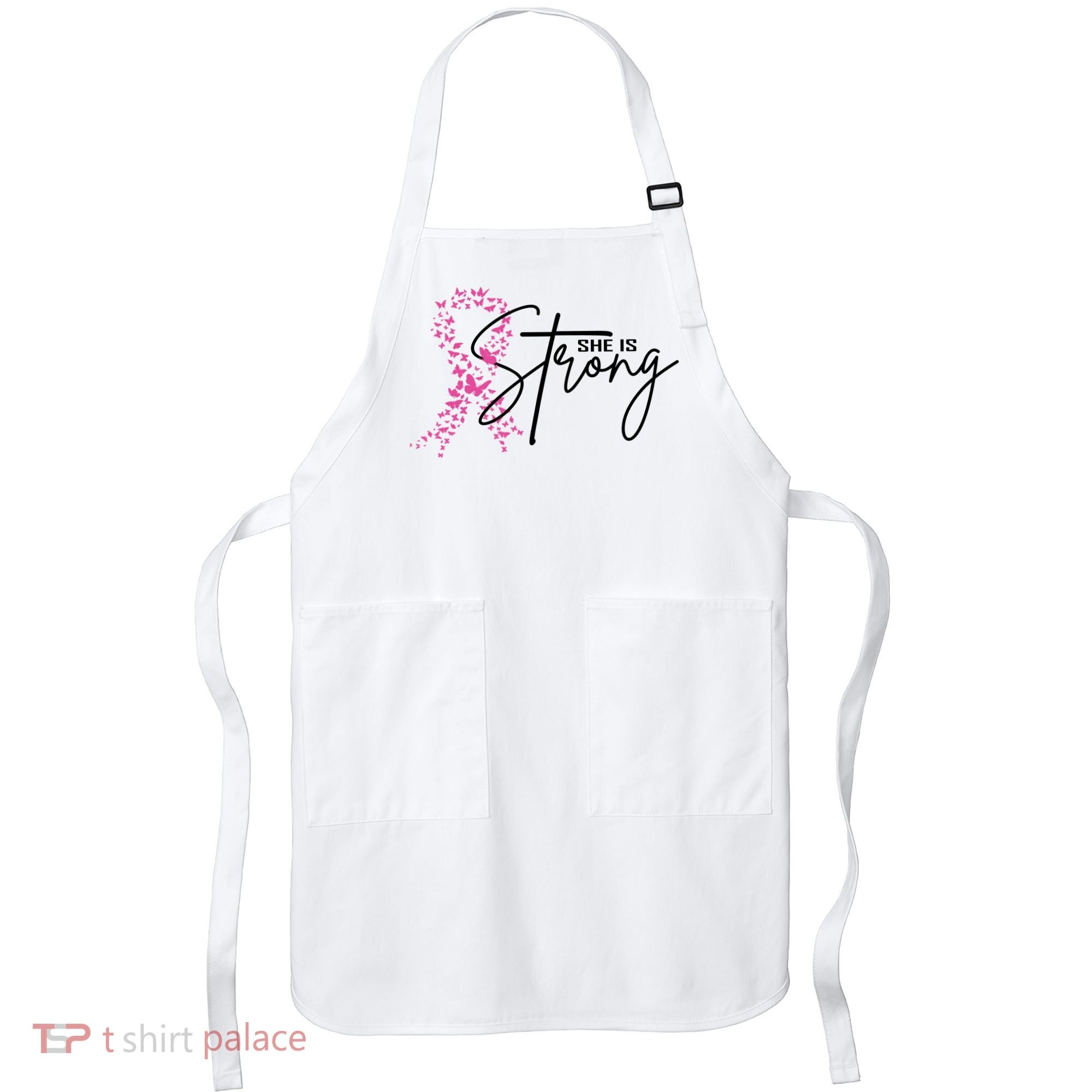 She Is Strong Breast Cancer Awareness Apron