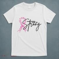 She Is Strong Breast Cancer Awareness T-Shirt thumb 5