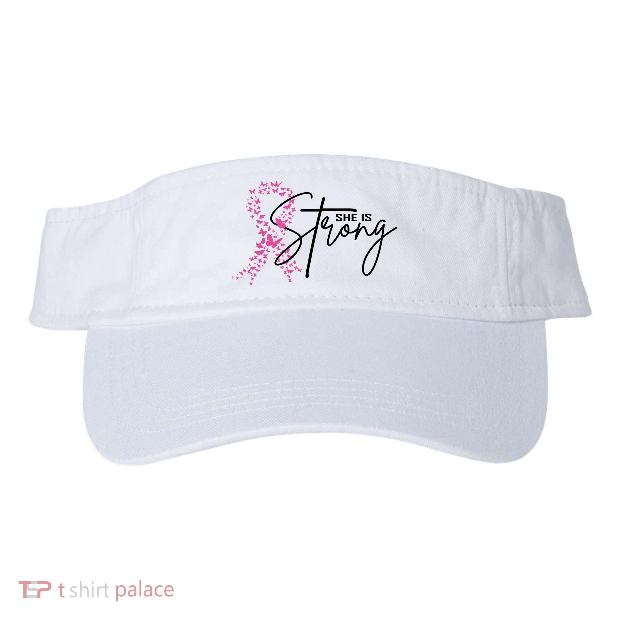 She Is Strong Breast Cancer Awareness Visor
