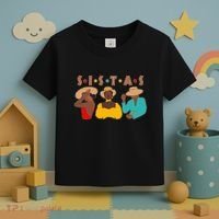 Sistas Stylish African American Toddler T-Shirt thumb 3