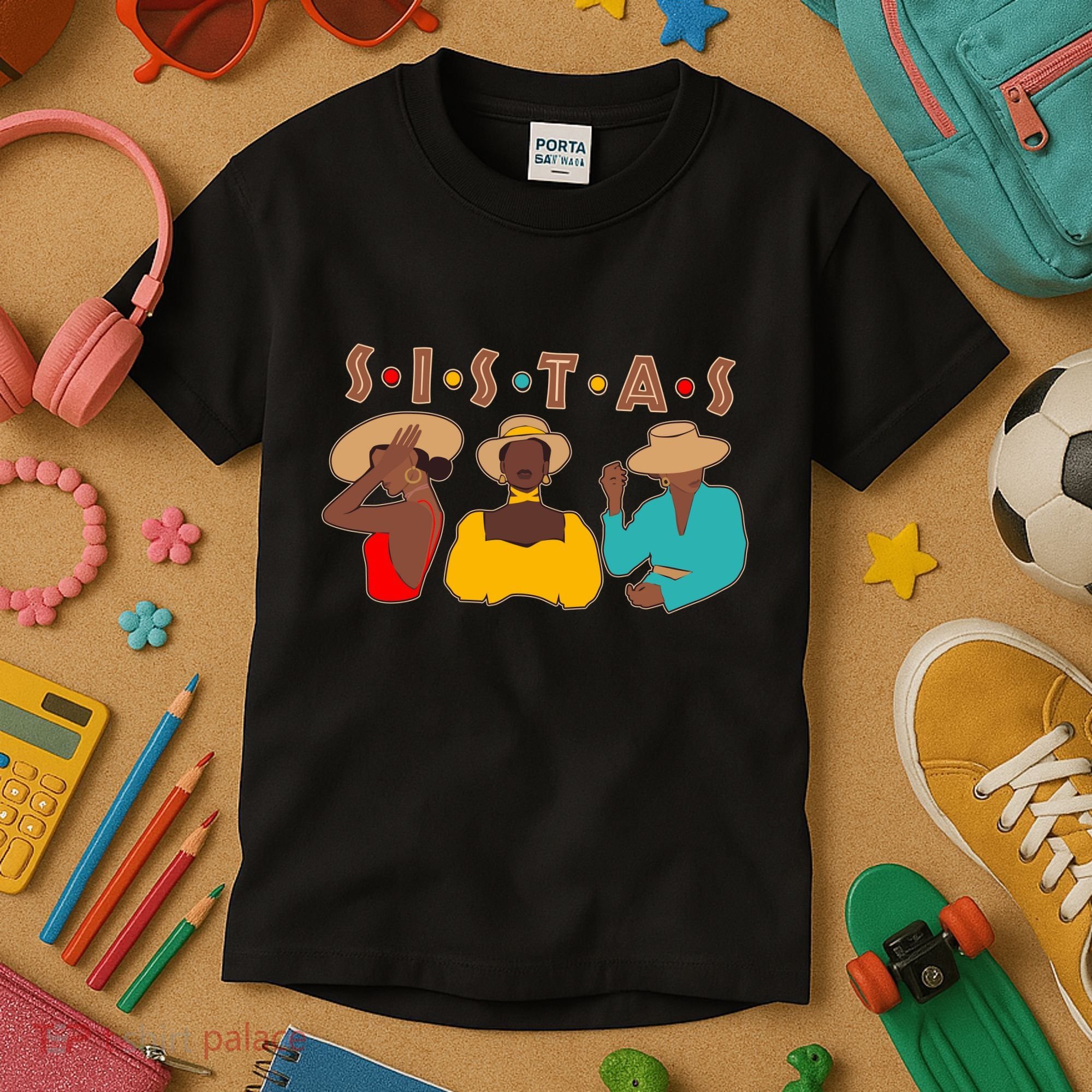 Sistas Stylish African American Kids T-Shirt