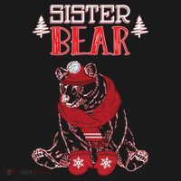 Sister Bear Christmas Santa Family Matching Pajamas Apron thumb 3
