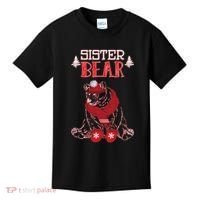 Sister Bear Christmas Santa Family Matching Pajamas Kids T-Shirt thumb 0