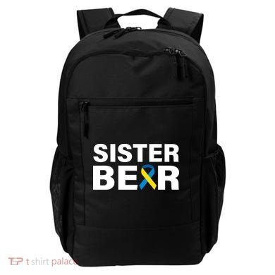 Sister Bear Down Syndrome Awareness Backpack