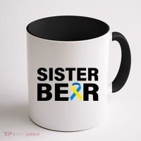 Sister Bear Down Syndrome Awareness Coffee Mug thumb 1