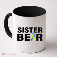 Sister Bear Down Syndrome Awareness Coffee Mug thumb 0