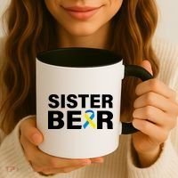 Sister Bear Down Syndrome Awareness Coffee Mug thumb 3