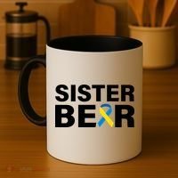 Sister Bear Down Syndrome Awareness Coffee Mug thumb 4