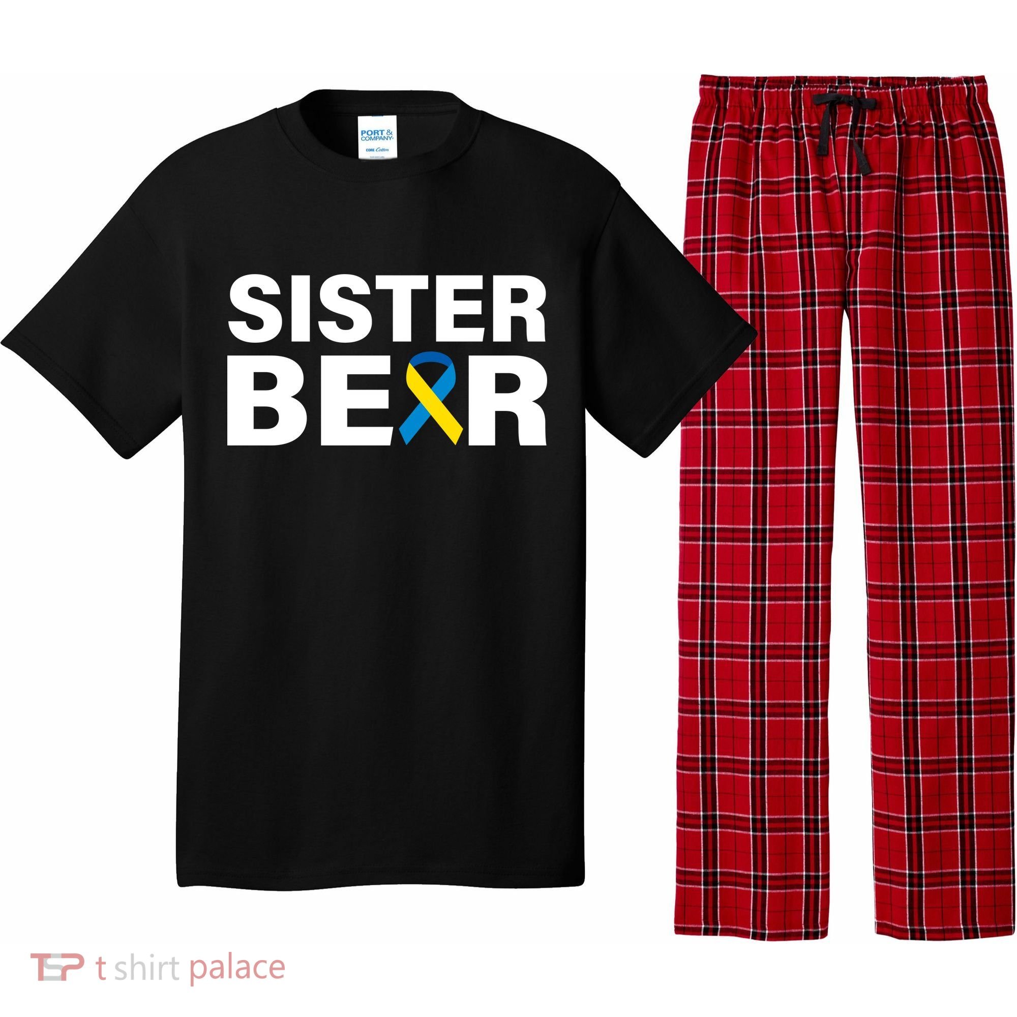 Sister Bear Down Syndrome Awareness Pajama Set