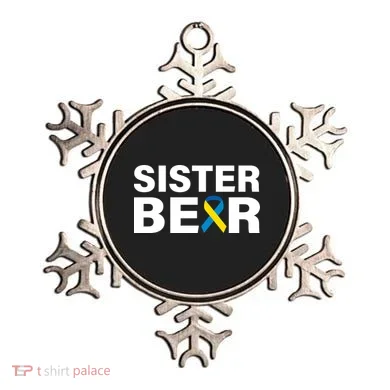 Sister Bear Down Syndrome Awareness Ornament