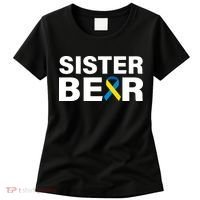 Sister Bear Down Syndrome Awareness Women's T-Shirt thumb 0